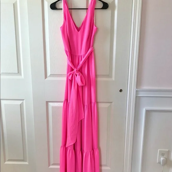 knee length dresses for ladies Wellington Maxi Dress – Anchored In Pink main image 1